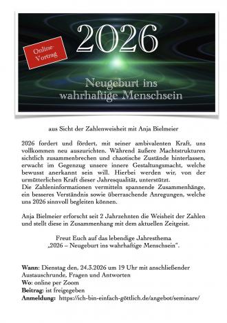 Einladung Jahresvortrag 2026